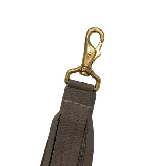 Leather Fringe Tassel Key Chain Purse Charm - Picture 4 of 6